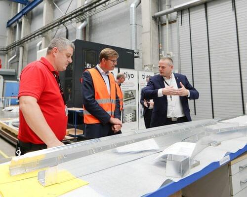 We welcomed the minister. Martin Kupka took a tour of our testing center