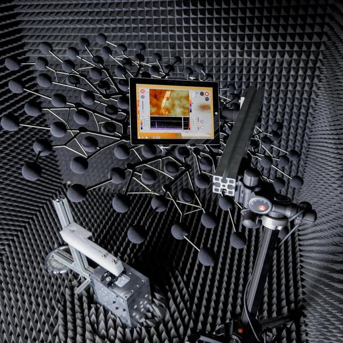 interior of the semi-anchoic noise chamber of the TIYO laboratory