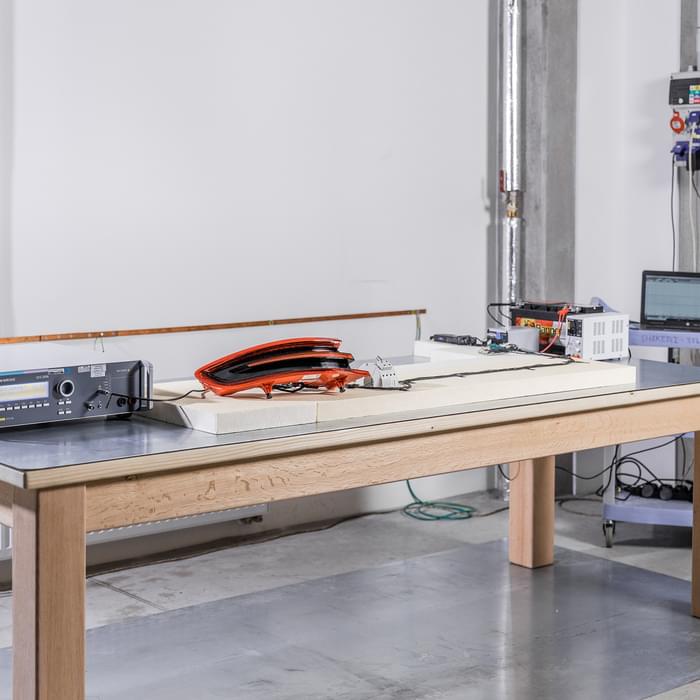 workstation with professional equipment for testing low-current electronics in TIYO