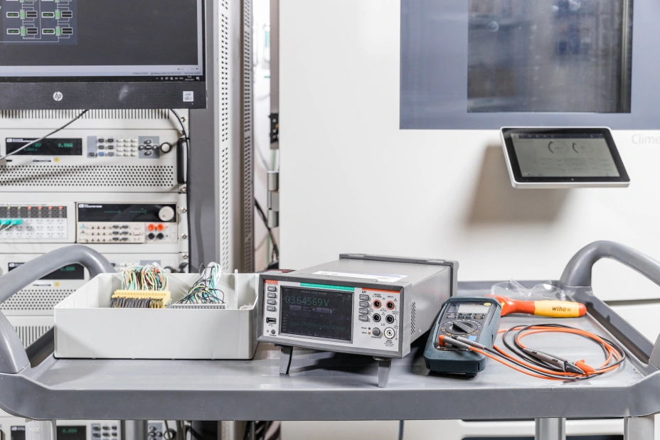 specialised equipment for lithium battery testing in the TIYO laboratory