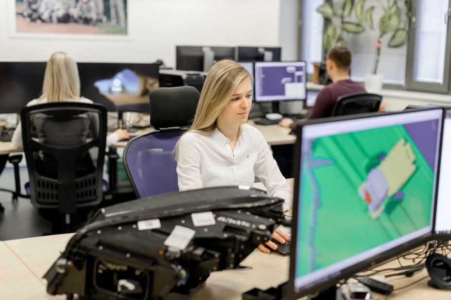 TIYO specialist works on the development of an automotive part