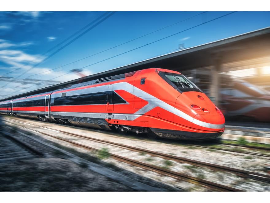illustration picture of a high-speed train illustration picture of a high-speed train
