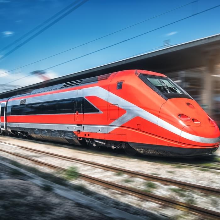 illustration picture of a high-speed train