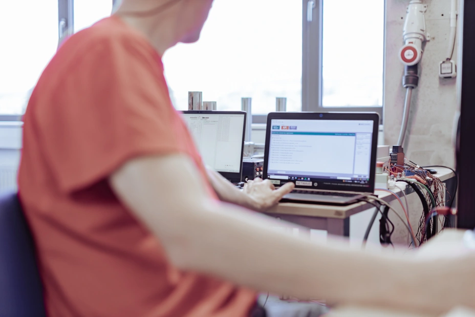 TIYO specialist uses advanced software to analyze high voltage electrical tests