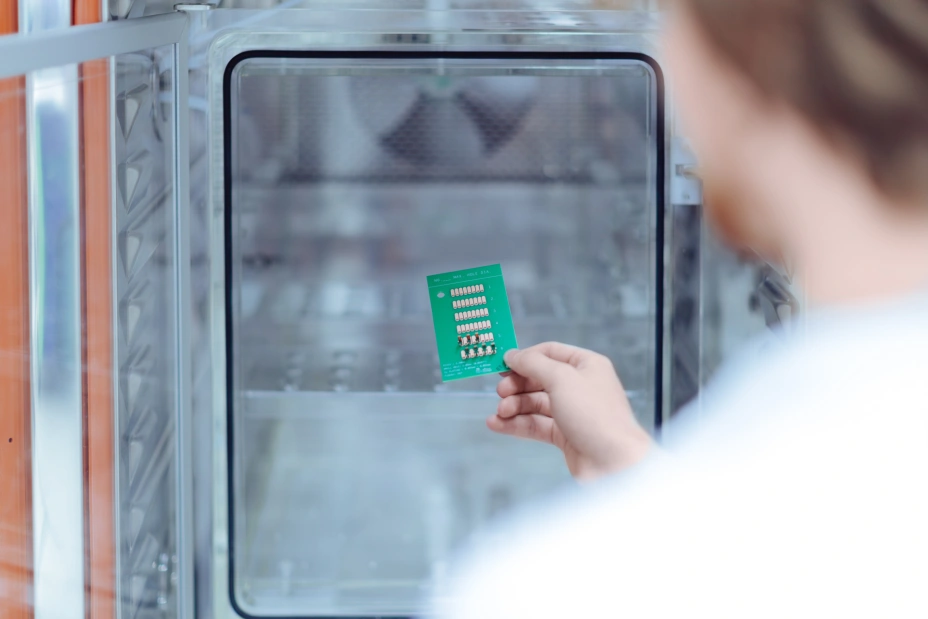 detail of a TIYO employee during testing